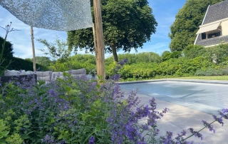 Ibiza stijl in achtertuin